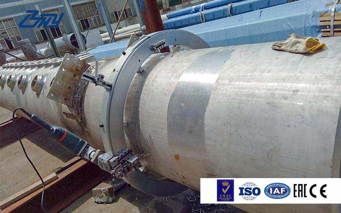 Tragbares leichtes hydraulisches Rohr, das abschrägende Maschine vor Ort für Bau schneidet